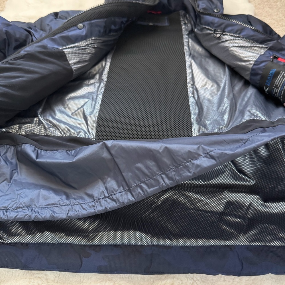 Michael Kors Navy Camouflage Quilted Puffer Jacket-Water/Cold Resistant -M - Picture 9 of 16